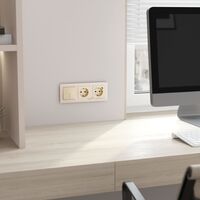 Выключатель одноклавишный с подсветкой (шампань) / W1110111