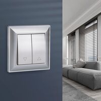 Выключатель жалюзи (серебряный) / WL06-01-02