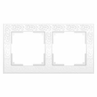 Рамка на 2 поста (белый, Flock) / WL05-Frame-02-white