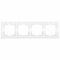 Рамка на 4 поста (белый, Flock) / WL05-Frame-04-white