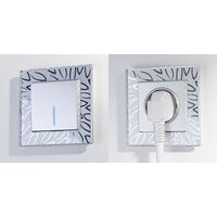 Рамка на 1 пост (серебряный, Edel) / WL09-Frame-01