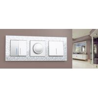 Рамка на 3 поста (серебряный, Edel) / WL09-Frame-03