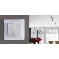 Рамка на 1 пост (серебряный, Shine) / WL10-Frame-01