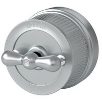 Переключатель одноклавишный Retro (Матовый хром) / WL19-01-03