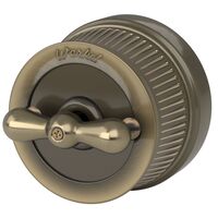 Выключатель на 4 положения двухклавишный Retro (Бронзовый) / WL19-01-05