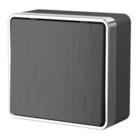 Выключатель одноклавишный Gallant (графит рифленый) / W5010004