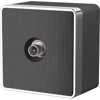 ТВ-розетка оконечная Gallant (графит рифленый) / WL15-21-01