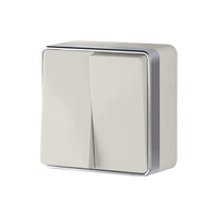 Выключатель двухклавишный Gallant (слоновая кость) / WL15-03-01