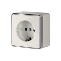 Розетка с заземлением и шторками Gallant (слоновая кость) / WL15-02-02