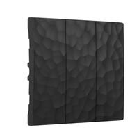 Набор клавиш для выключателя трехклавишного (черный, Hammer) / W1239008