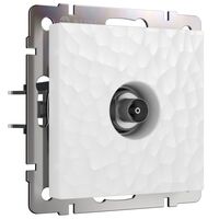 ТВ-розетка оконечная (белый, Hammer) / W1283001