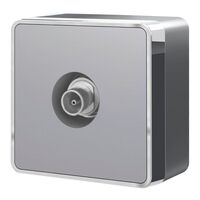 ТВ-розетка оконечная Gallant (серебряный) / W5083006