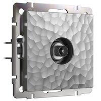 ТВ-розетка оконечная (серебряный, Hammer) / W1283006