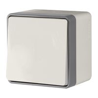 Выключатель одноклавишный влагозащищенный Gallant (слоновая кость) / WL15-01-02