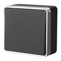 Выключатель одноклавишный Gallant (черный/хром) / W5010035