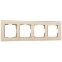 Рамка на 4 поста (шампань, Favorit) / W0041111