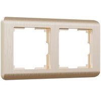 Рамка на 2 поста (шампань, Stream) / W0022111