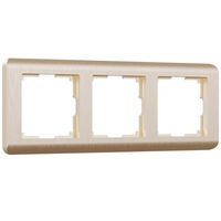 Рамка на 3 поста (шампань, Stream) / W0032111