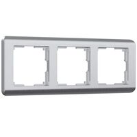 Рамка на 3 поста (серебрянный, Stream) / W0032106