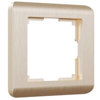 Рамка на 1 пост (шампань, Stream) / W0012111