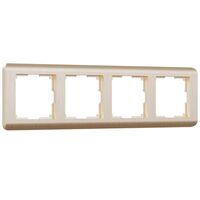 Рамка на 4 поста (шампань, Stream) / W0042111