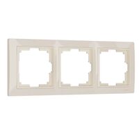 Рамка на 3 поста (слоновая кость, Basic) / W0032003