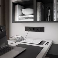 Рамка на 5 постов (черный, Aluminium) / WL11-Frame-05