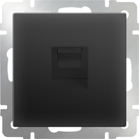 Телефонная розетка RJ-11 (черный матовый) / WL08-RJ-11