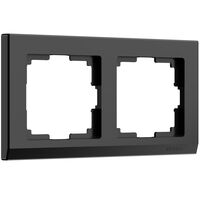 Рамка на 2 поста (черный, Stark) / W0021808