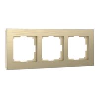 Рамка на 3 поста (шампань, Aluminium) / W0031711