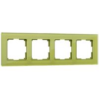 Рамка на 4 поста (фисташковый, Favorit) / WL01-Frame-04