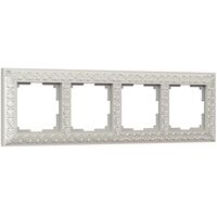 Рамка на 4 поста (жемчужный, Antik) / WL07-Frame-04