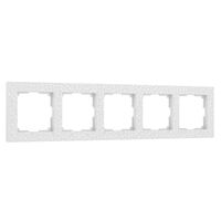 Рамка на 5 постов (белый, Hammer) / W0052401