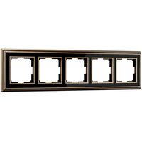 Рамка на 5 постов (бронза/черный, Palacio) / WL17-Frame-05
