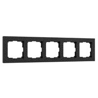 Рамка на 5 постов (черный, Hammer) / W0052408