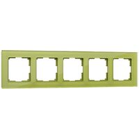 Рамка на 5 постов (фисташковый, Favorit) / WL01-Frame-05