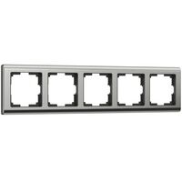 Рамка на 5 поста (глянцевый никель, Metallic) / W0051602