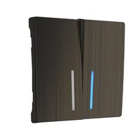 Набор клавиш для выключателя двухклавишного с подсветкой (бронзовый) / W1129112