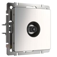 ТВ розетка оконечная (глянцевый никель) / W1183002