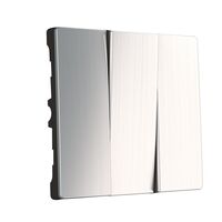 Набор клавиш для выключателя трехклавишного (глянцевый никель) / W1139002