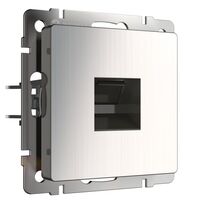 Розетка Ethernet RJ-45 (глянцевый никель) / W1181002