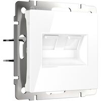 Розетка двойная Ethernet RJ-45 (белый) / W1181101