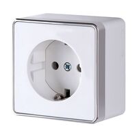 Розетка с заземлением Gallant (белый) / W5071001