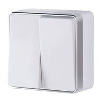 Выключатель двухклавишный Gallant (белый) / W5020001