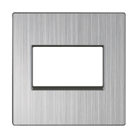 Накладка для двойной розетки Еthernet RJ-45 (глянцевый никель) / WL02-RJ45+RJ45-CP