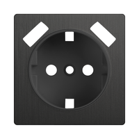 Накладка  для розетки USB (графит рифленый) / WL04-USB-CP