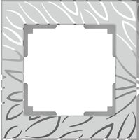 Рамка на 1 пост (серебряный, Edel) / WL09-Frame-01