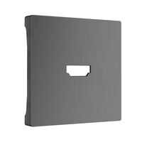 Накладка для розетки HDMI (графит рифленый) / WL04-HDMI-CP