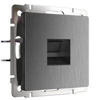 Розетка Ethernet RJ-45 (графит рифленый) / W1181004