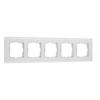 Рамка на 5 постов (белый soft-touch, Senso) / Werkel W0053101